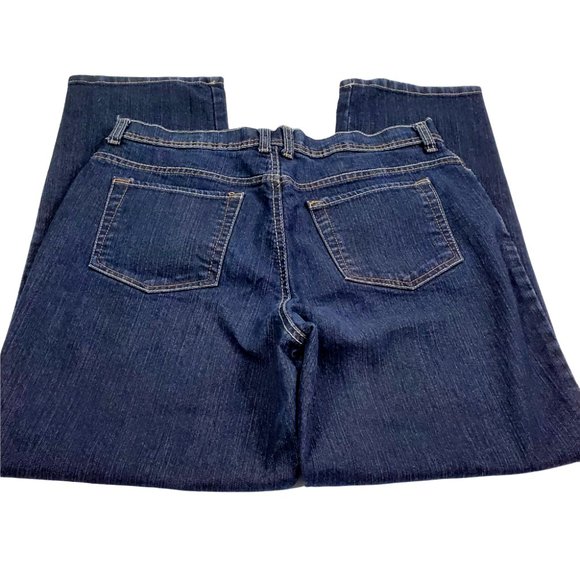 Gloria Vanderbilt Amanda Jeans Women's Size 12 SHORT Dark Stretch Cotton Blend - Picture 2 of 7